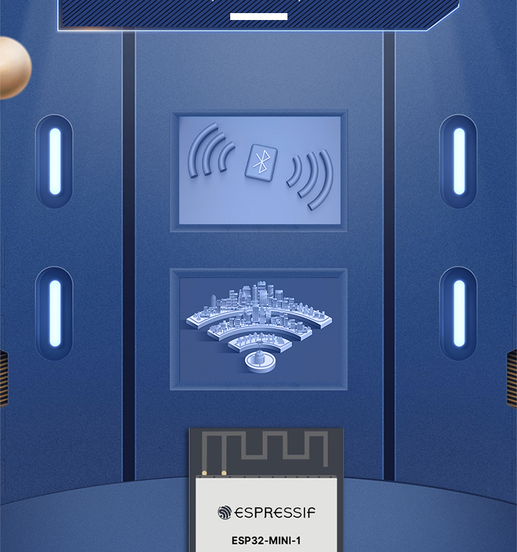 樂鑫信息科技公司官網(wǎng)ESP32-MINI-1-1/1U 2.4GHz Wi-Fi+藍(lán)牙?+低功耗藍(lán)牙模組無線通信模塊